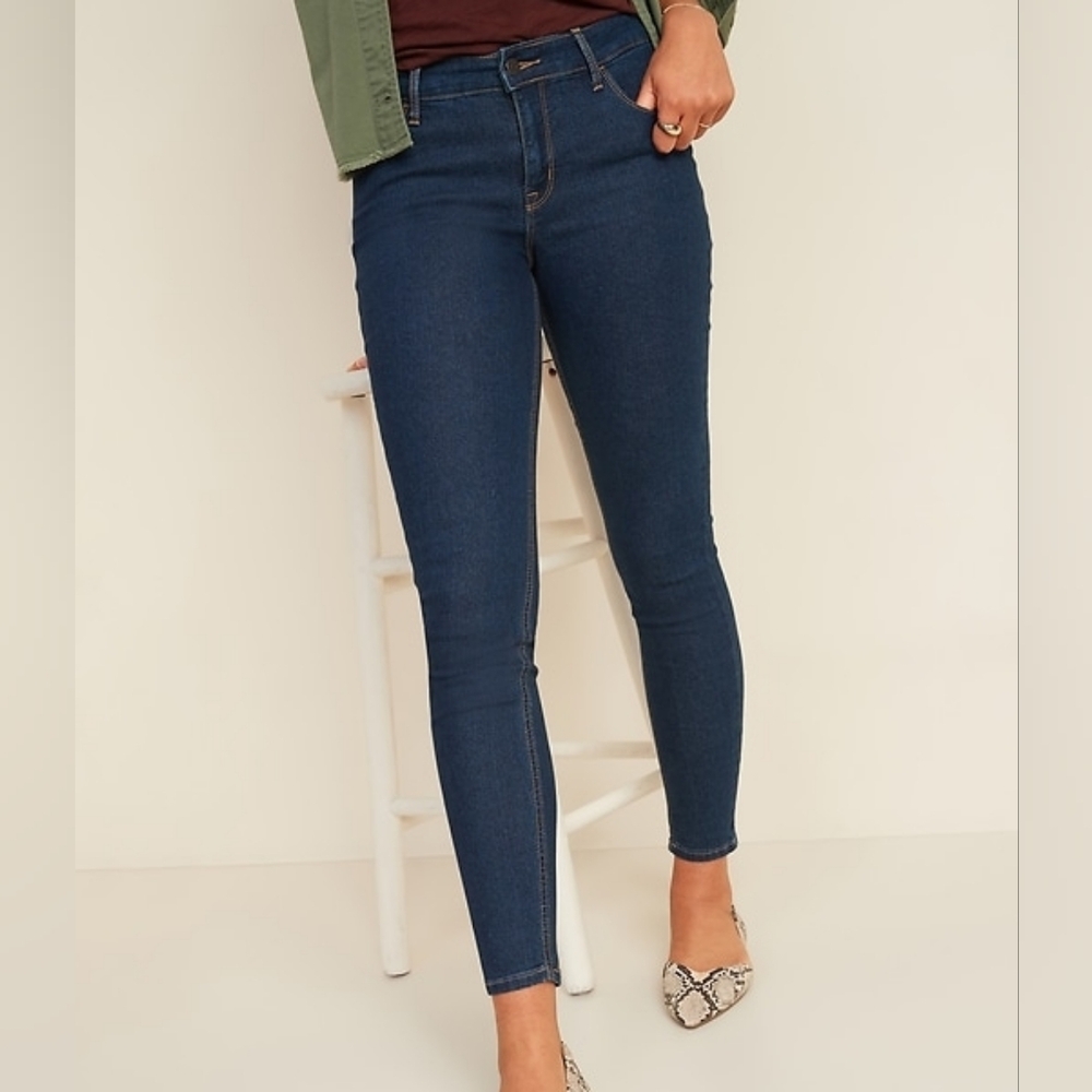 OLD NAVY Mid-Rise Super Skinny Jeans for Women Size 12 - Picture 2 of 8
